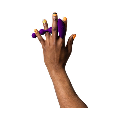 ROMP Amp Silicone Anal Plug – Dark Purple – Graduating Bead Sizes