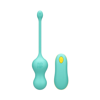 ROMP Cello Rechargeable Remote-Controlled G-Spot Egg Vibrator - Light Teal