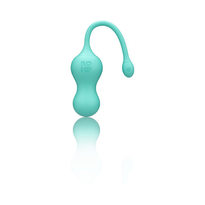 ROMP Cello Rechargeable Remote-Controlled G-Spot Egg Vibrator - Light Teal