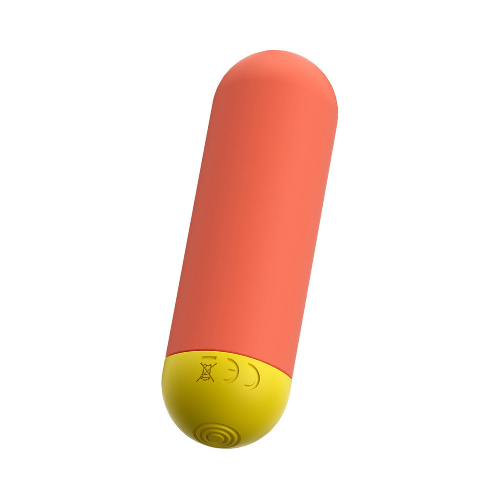 ROMP Riot Rechargeable Bullet Vibrator - Light Orange - 6 Speeds, Splashproof