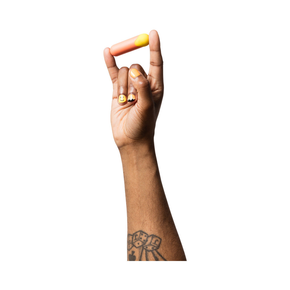 ROMP Riot Rechargeable Bullet Vibrator - Light Orange - 6 Speeds, Splashproof