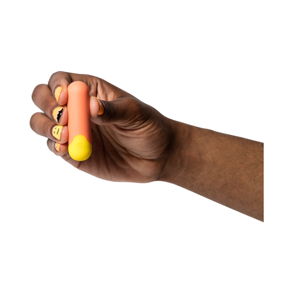 ROMP Riot Rechargeable Bullet Vibrator - Light Orange - 6 Speeds, Splashproof