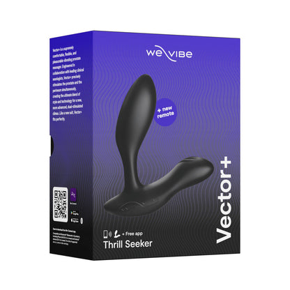 We-Vibe Vector+ Adjustable Dual Stimulation Prostate Massager - Charcoal Black