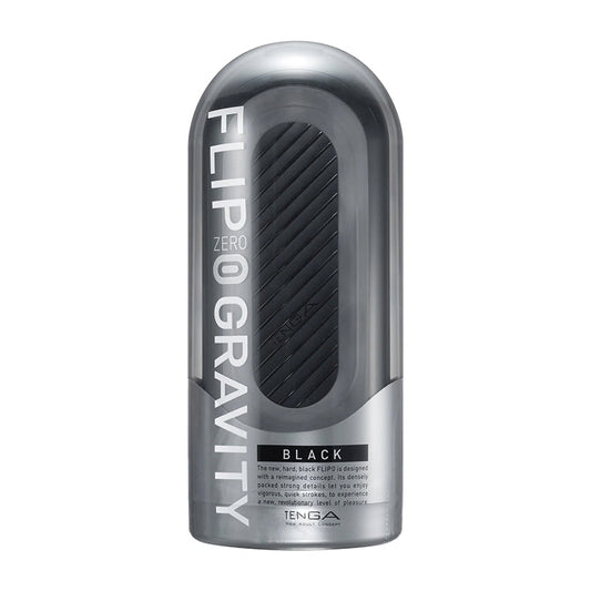 Tenga Flip Zero Gravity Stroker – Black – Reusable Male Stroker