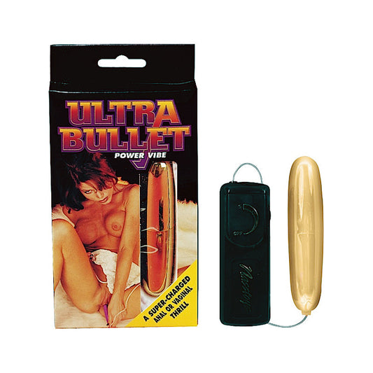 Nasstoys Ultra Bullet with Controller – Gold – Powerful Vibrating Toy