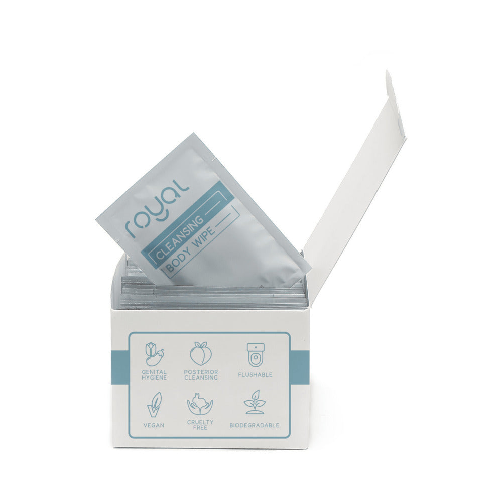 Royal Condom Intimacy Cleansing Wipes - 30 Count - White