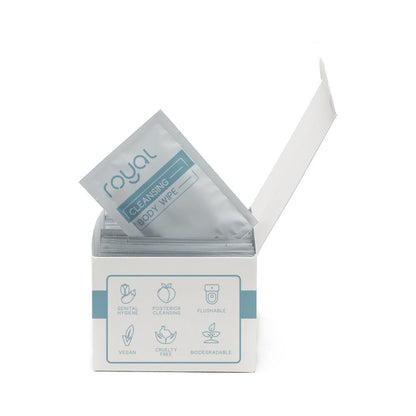 Royal Condom Intimacy Cleansing Wipes - 30 Count - White