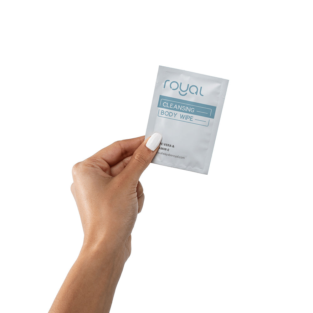 Royal Condom Intimacy Cleansing Wipes - 30 Count - White