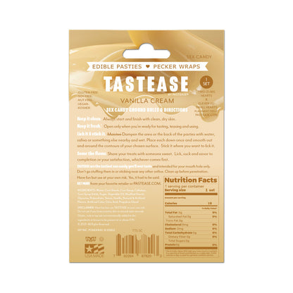 Tastease by Pastease Sweet Cream Candy Edible Pasties – Vanilla/Ivory/Beige
