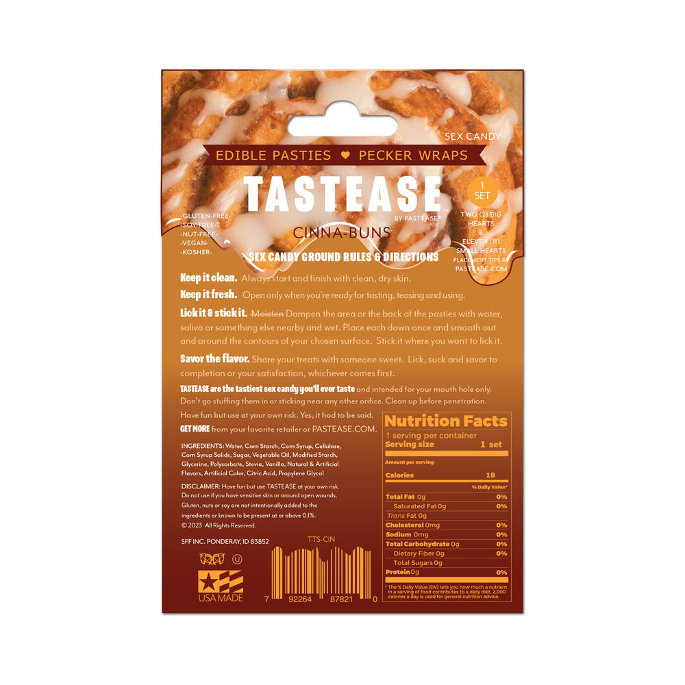 Tastease by Pastease Cinna-Buns Edible Candy Pasties - Tan