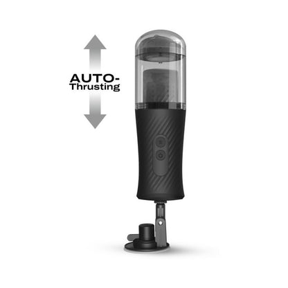 Dorcel Thrust Blow Rechargeable Thrusting Vaginal Masturbator with Suction Cup – Black