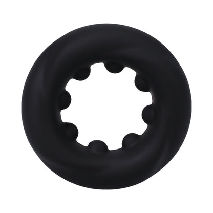 Rock Solid The Twist Silicone C-Ring – Black – Delays Ejaculation and Prolongs Erection