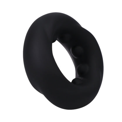 Rock Solid The Twist Silicone C-Ring – Black – Delays Ejaculation and Prolongs Erection