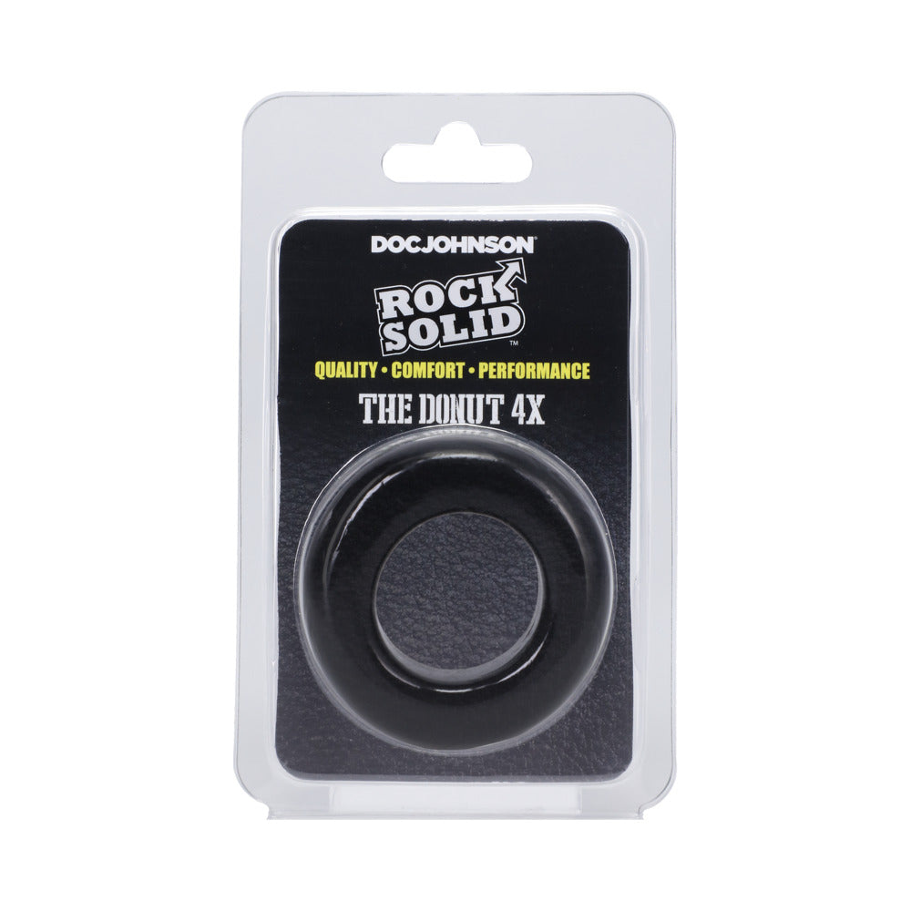 Rock Solid The Donut C-Ring – Black – Prolongs Erection and Delays Ejaculation