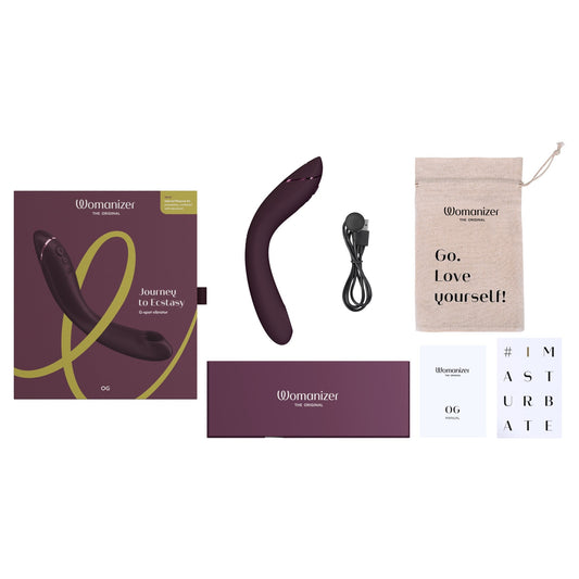 Womanizer OG Rechargeable G-Spot Pleasure Air Stimulator - Aubergine
