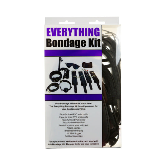 Ple''sur 12-Piece Everything Bondage Kit – Black