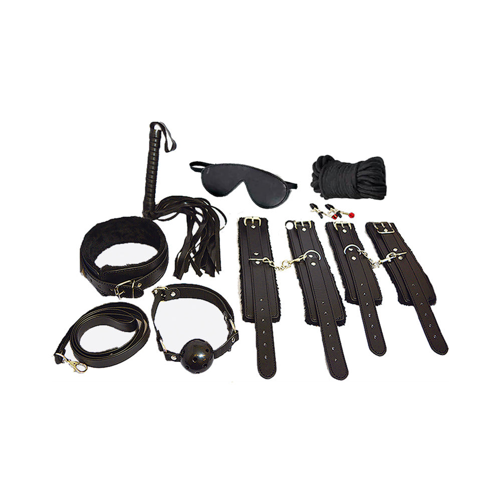 Ple''sur 12-Piece Everything Bondage Kit – Black