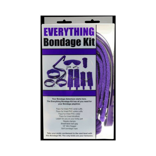 Ple''sur 12-Piece Everything Bondage Kit – Purple