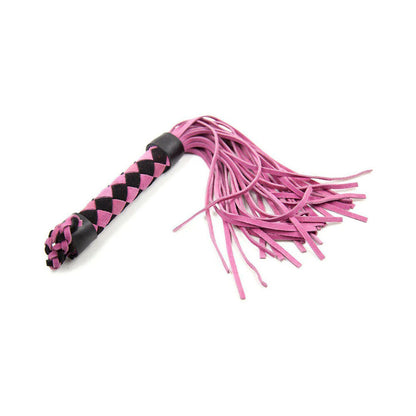 Ple''sur 15.5 in. Leather Flogger – Hot Pink