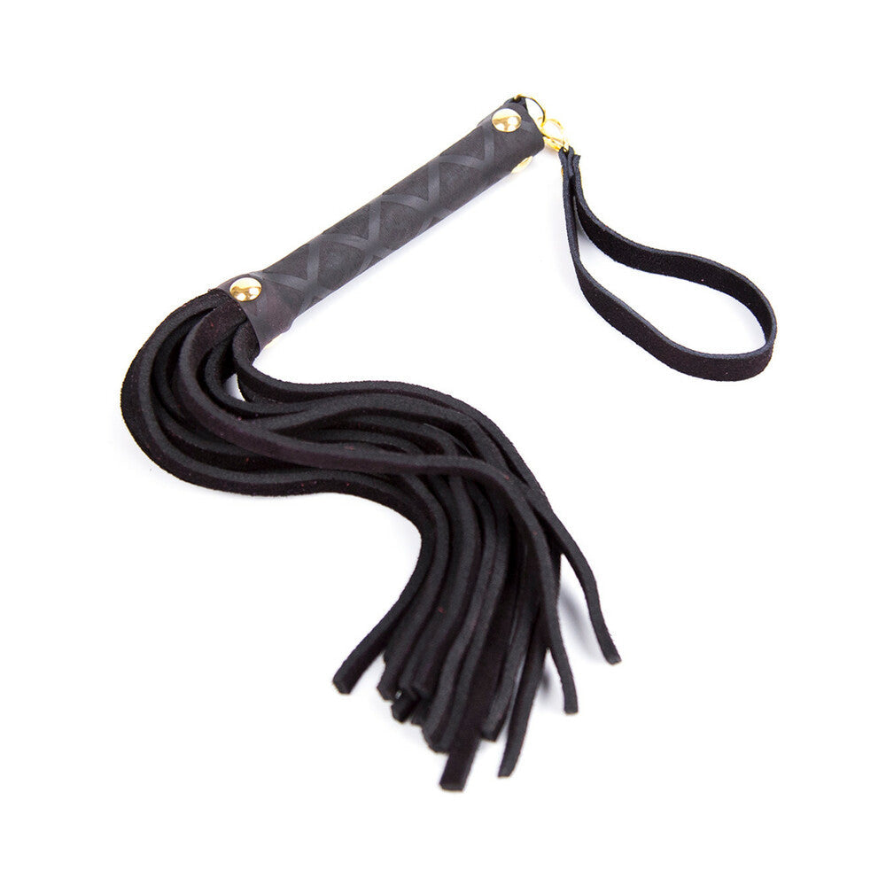 Ple''sur Mini Leather Flogger – 11 in. Black Leather Flogger