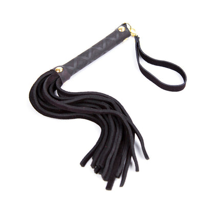 Ple''sur Mini Leather Flogger – 11 in. Black Leather Flogger
