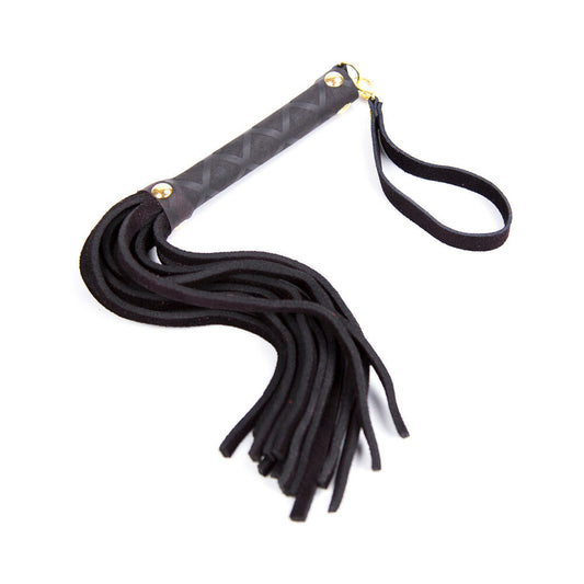 Ple''sur Mini Leather Flogger – 11 in. Black Leather Flogger