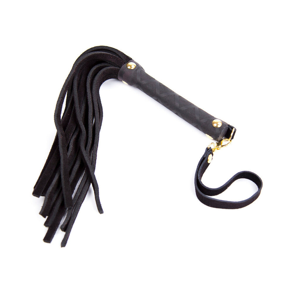 Ple''sur Mini Leather Flogger – 11 in. Black Leather Flogger