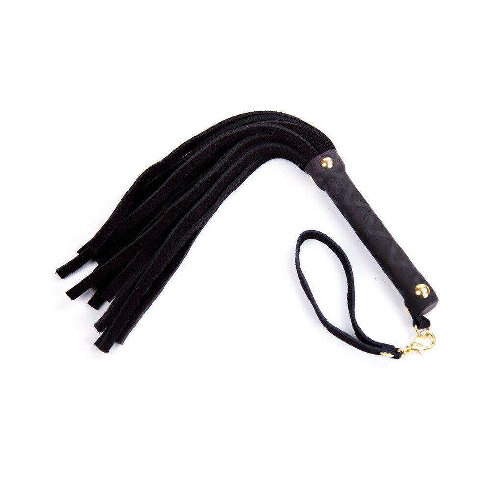 Ple''sur Mini Leather Flogger – 11 in. Black Leather Flogger
