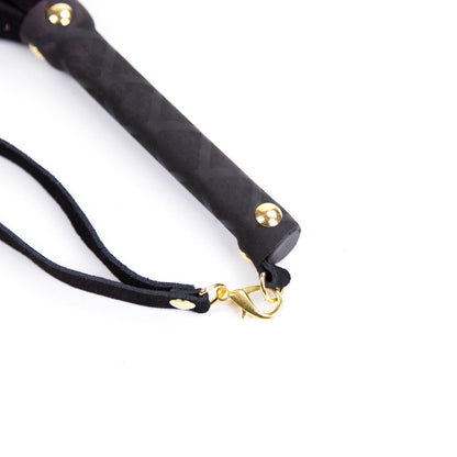 Ple''sur Mini Leather Flogger – 11 in. Black Leather Flogger