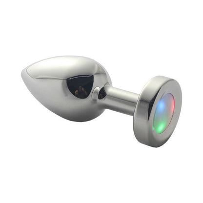 Ple''sur 3-Setting LED Light-Up Metal Anal Plug – Small, Silver