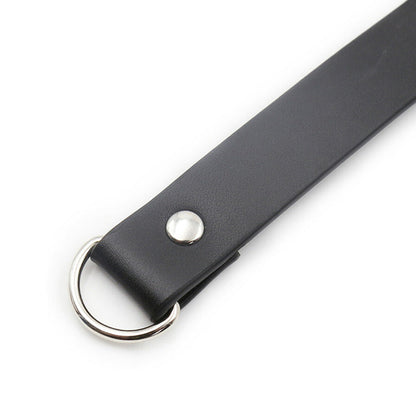 Ple''sur PVC Collar with Heart Lock – Black
