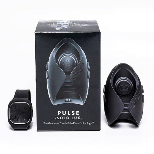 Hot Octopuss Pulse Solo Lux Rechargeable Vibrating Stroker - Black
