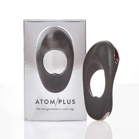 Hot Octopuss Atom Plus Rechargeable Vibrating Cock Ring - Black