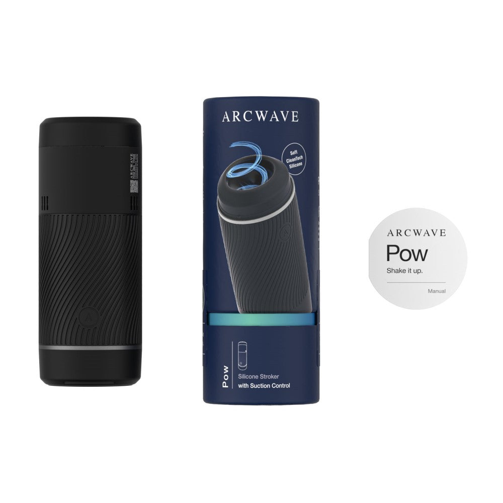 Arcwave Pow Manual Stroker with Suction Control – Black