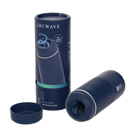Arcwave Pow Silicone Stroker with Suction Control – Blue