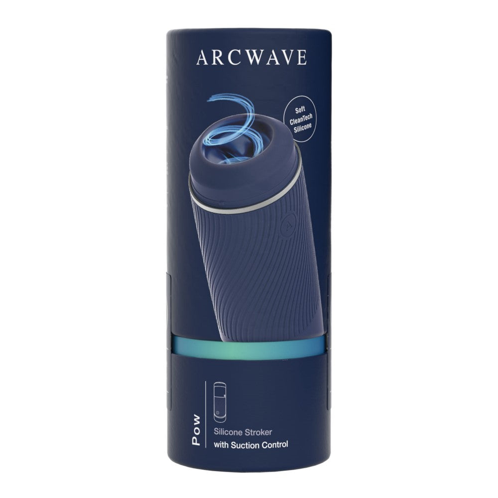 Arcwave Pow Silicone Stroker with Suction Control – Blue