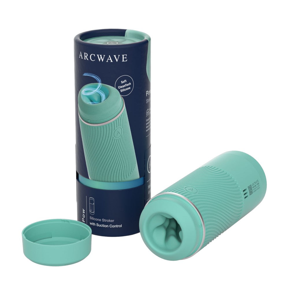 Arcwave Pow Silicone Stroker with Suction Control - Teal