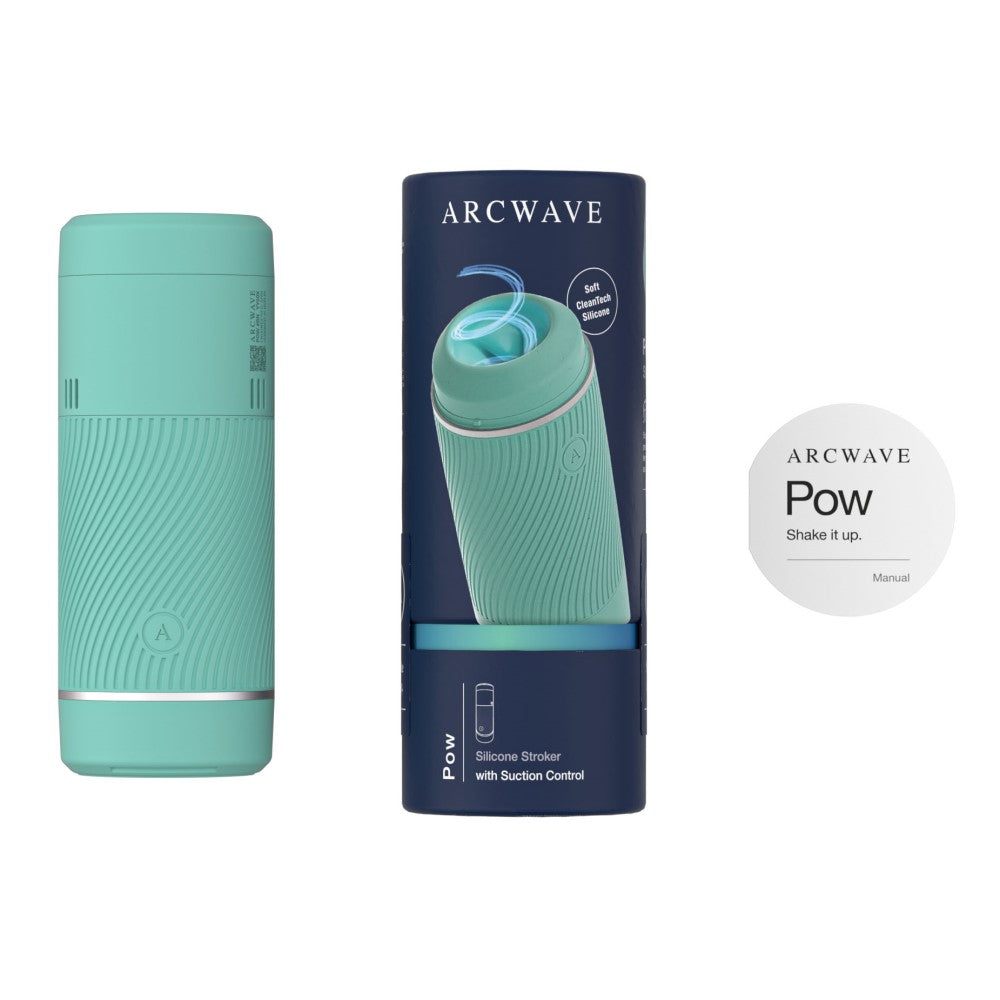 Arcwave Pow Silicone Stroker with Suction Control - Teal