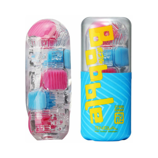 Tenga Bobble Crazy Cubes – Bouncing Stroker – Blue