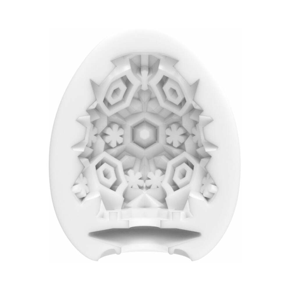 Tenga Egg Snow Crystal - Stretchable Male Masturbator - Blue