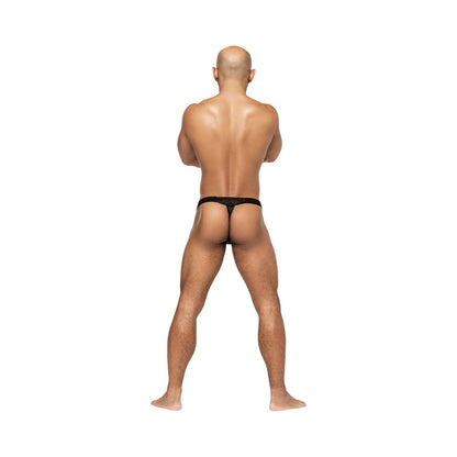 Male Power Heart Breaker Micro Thong V – Black – S/M