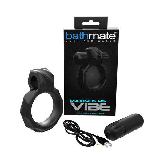 Bathmate Maximus 45 Vibrating Cock & Ball Ring - Black
