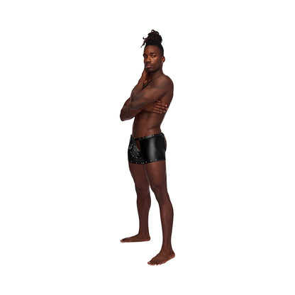 Male Power Fetish Poseidon Chap-Style Shorts – Black, L/XL