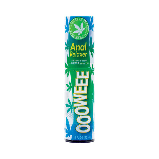 Body Action OOOWEEE 0.5oz Anal Relaxing Oil with Jojoba and Hemp Seed Oil - Green