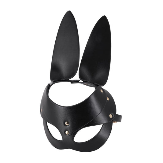 Male Power Bunny Mask – Half Face Mask with Bunny Ears – Black