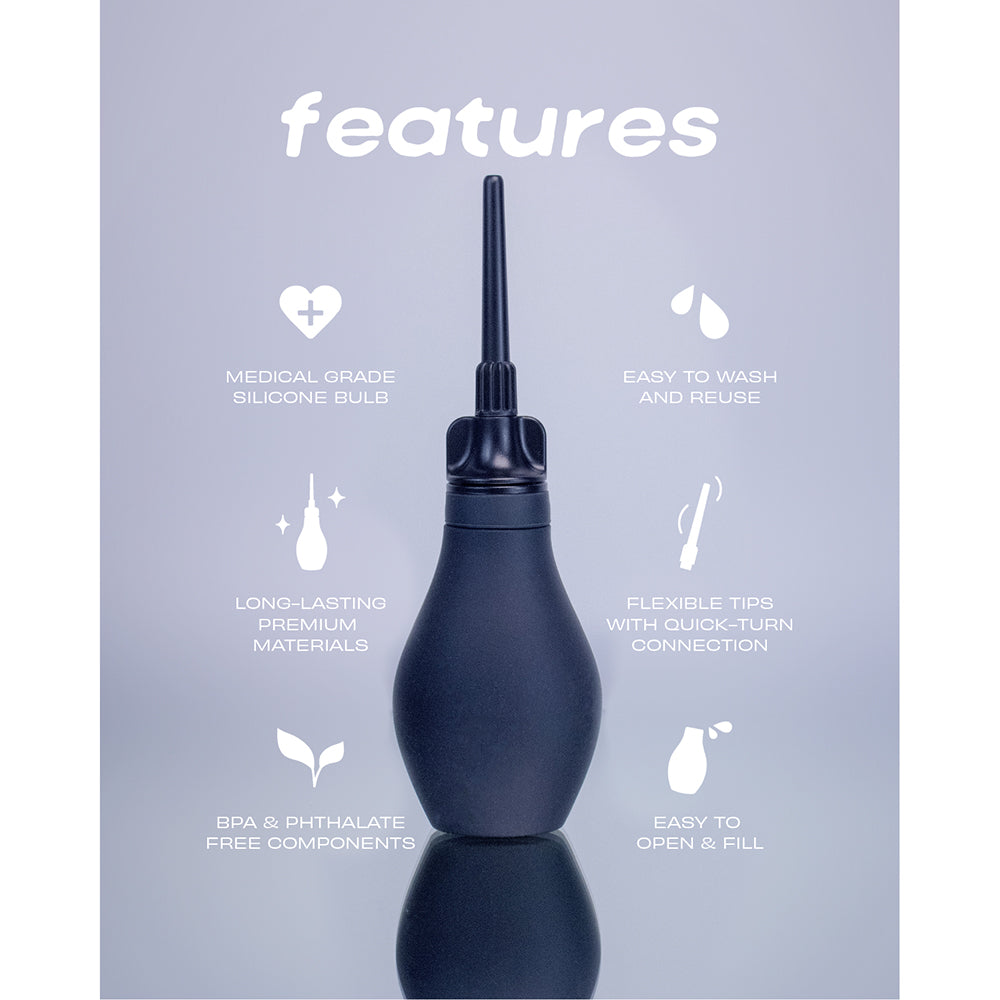 Du Douche Midnight Douching Kit – Black