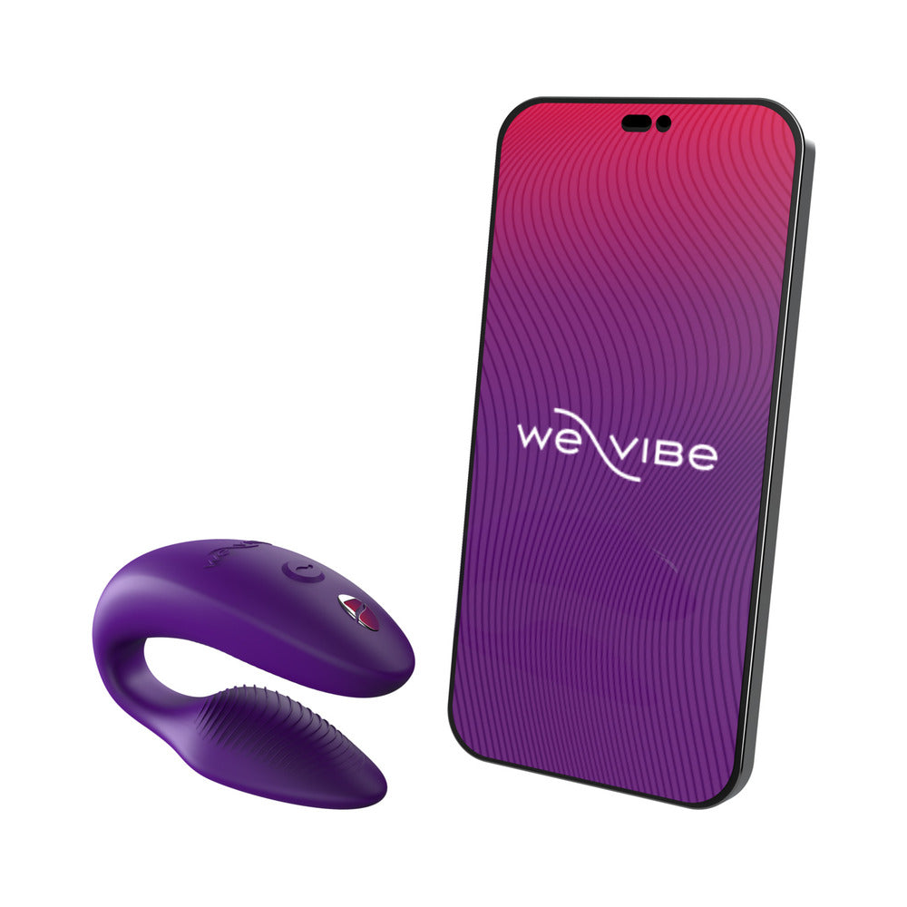 We-Vibe Sync 2 Rechargeable Silicone Couples Vibrator with Adjustable Fit - Purple