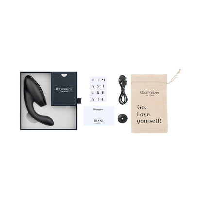 Womanizer Duo 2 Premium Rabbit Toy – Black