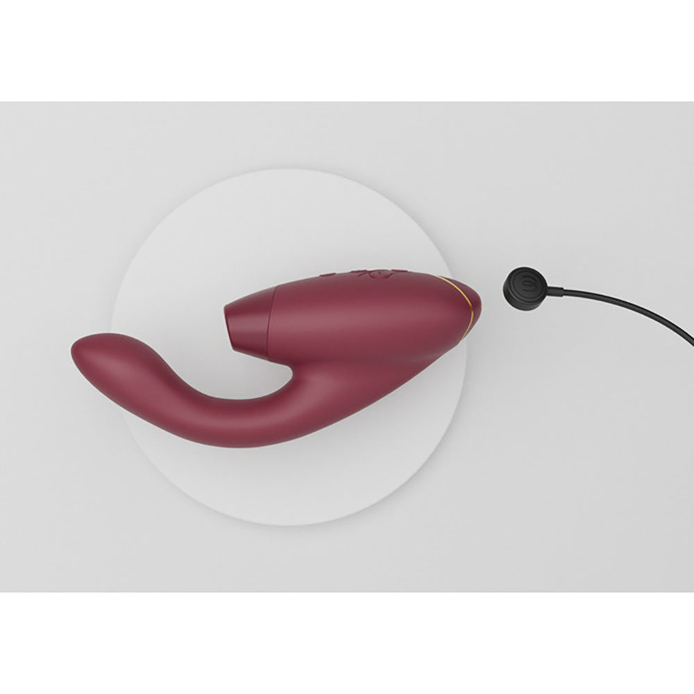 Womanizer Duo 2 Bordeaux - Premium Rabbit Toy with Clitoral Stimulator and G-Spot Vibrator