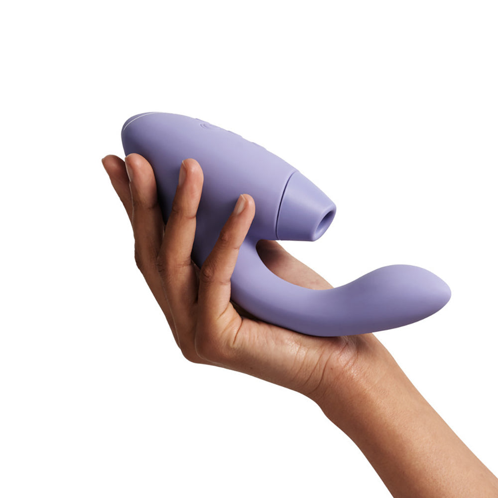 Womanizer Duo 2 Rechargeable Dual Stimulation Pleasure Air and G-Spot Vibrator - Lilac